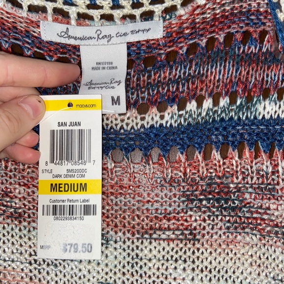 Multi-Color Sleeveless Cardigan - Picture 5 of 5
